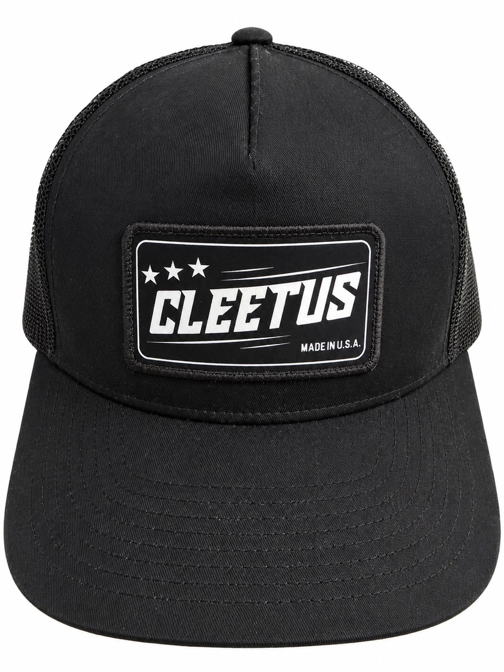 🧢 Cleetus McFarland Black Trucker Hat — Never Worn — Made in USA